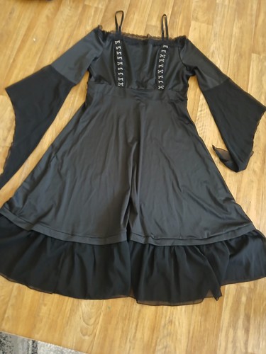 Damen maxikleid gothic goth - gothic,
