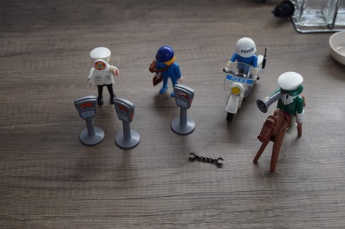 Playmobil polizei motorrad - polizei, +