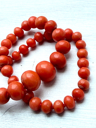 Vintage korallenkette koralle - ,