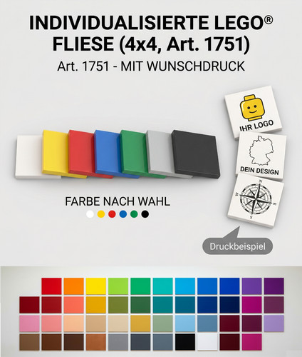 Lego 4x4 fliese - lego, werbeartikel
