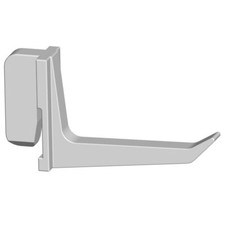 11409-00001= 10x Werkzeughalter Kunststoff B 40 mm weiß SL Regal Element System