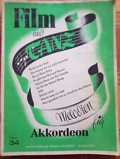 Film und Tanz Heft 34, Akkordeon, Musik aus den sechziger Jahren