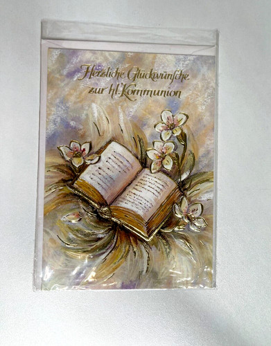 Kommunion geschenkkarte - kommunion,