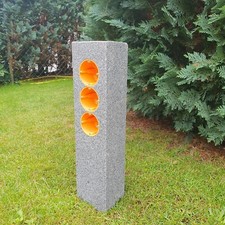 Gartensteckdose Granit Stele