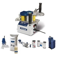 Mobiles Kantenanleimgerät Holzkraft KAG 4 SET Kantenanleimer + 5kg Schmelzkleber