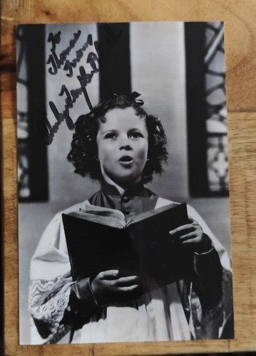Original autogramm shirley - original-autogramm,