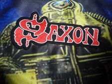 Saxon embroidered shape patch - saxon,