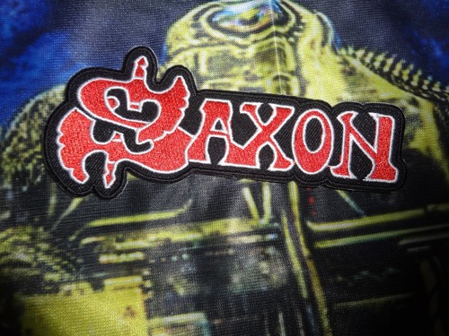 Saxon embroidered shape patch - embroidered,