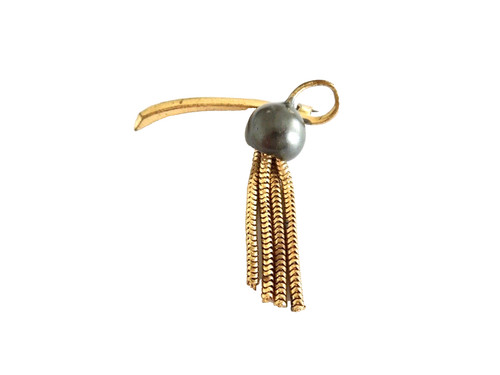 Vintage brosche schlangenkette - vintage,