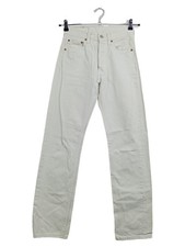 Levis 501 Herren Jeans Straight Leg Weiß W27 L30