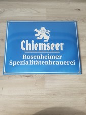 Chiemseer Emailschild gewölbt Brauereischild 40 X 30