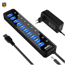 USB 3.0 Hub 10 Port mit