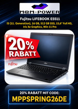 Fujitsu lifebook e5511 6 - fujitsu, 15,6"