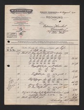 REMSCHEID-VIERINGHAUSEN, Rechnung 1911, Wilh. Schmitt & Comp. Werkzeug-Fabrik