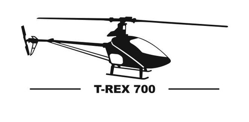 Align rex 700 aufkleber - t-rex,