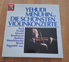 8-LP-Box, Yehudi Menuhin spielt die schönsten Violinkonzerte EMI Club Edition