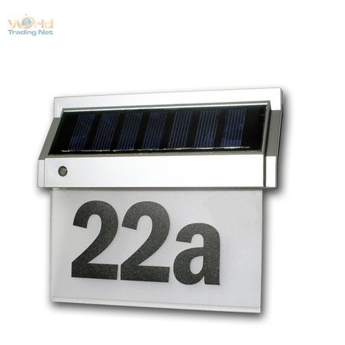 Solar hausnummer mit leds - solar,