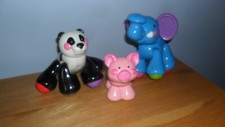 3 Fisher Price Amazing Animals Elefant Panda Baby Schwein Top Zustand