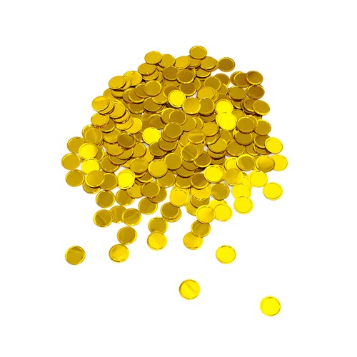 Konfetti gold rund - konfetti,