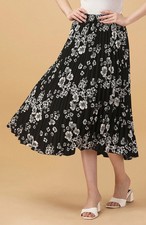 Schwarzer weiß blumen print - schwarzer,