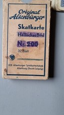 Skat / Orginal Altenburger Skatkarte Hallisches Bild Nr. 200