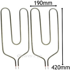 2 x 850W Elemente für CREDA