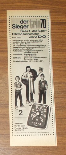 Seltene werbung vdo trio - trio, 70
