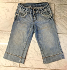 MISS VIVI CAPRIHOSE 7/8 Jeans Denim Damen Glitzer Gr. 36 neuwertig!