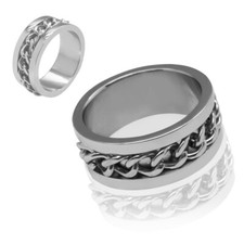 Edelstahl Ring mit beweglicher