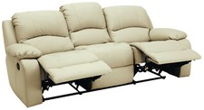 % ECHTLEDER 3 SITZER SOFA