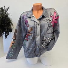 Damen Jacke Jeans Look Italy