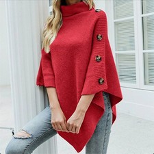 Damen Rollkragen Sweater