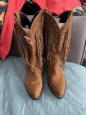 PBR Durango braune Wildleder Quasten Stiefel Größe 7,5 neu mit Etikett