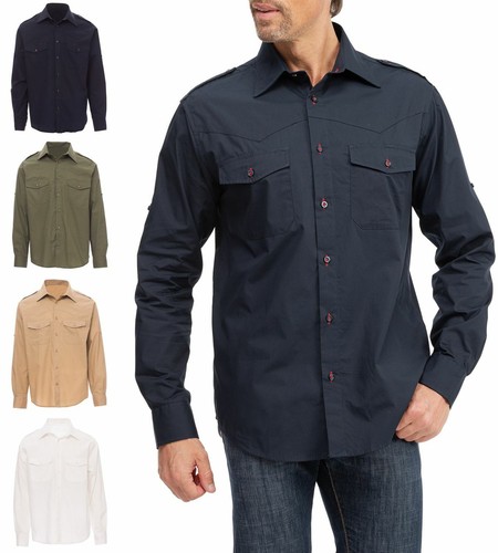 Herren langarmhemd hemd - langarmhemd,