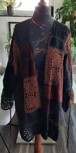 Lederjacke weste patchwork - lederjacke,