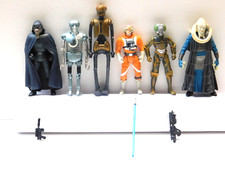 Star Wars Kenner EV 9D9 Zukuss 2-1B Bib Fortuna Luke X Wing Pilot 6x Figur Set 3