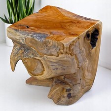 Beistelltisch Wurzelholz Kubus
