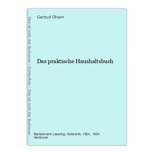 Das praktische haushaltsbuch - das,