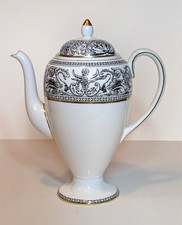 Wedgwood Florentiner schwarz Kaffeekanne