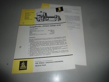 Datenblatt Prospekt Landwirtschaft DDR Saatgutbereiter Petkus Super