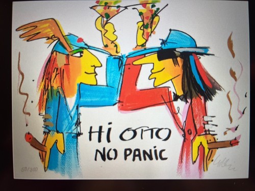 Farbsiebdruck udo lindenberg - udo, "