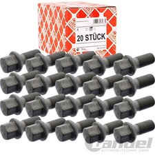 20x FEBI RADSCHRAUBE KUGELBUND