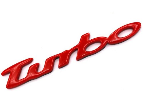Turbo emblem rot - turbo,