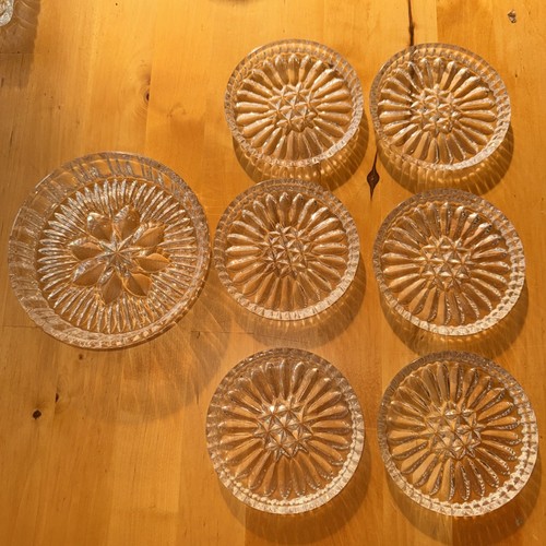 Kristallglas untersetzer 1 - 6,