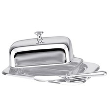 Kleine Butterdose Dose Silber