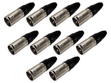 10er Set deetech XLR Stecker