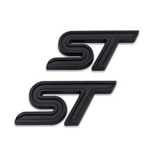 2x Black Metal ST Emblem Car