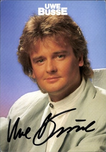 Autogrammkarte sänger uwe - autogrammkarte,