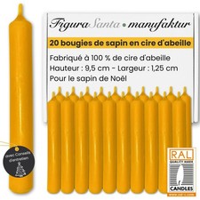TANNENKERZEN - Hochwertige Kerzen aus 100% reinem Bienenwachs - 20...