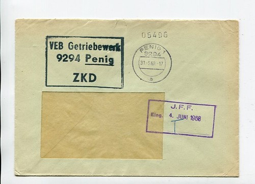 Ddr dienst zkd brief - dienst, penig